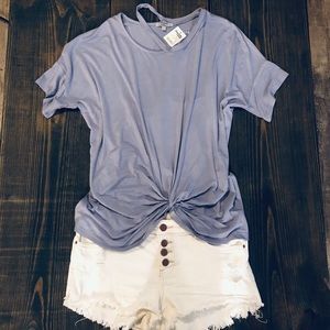 Cutout knot top